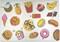 Cute Food Vinyl Stickers Pack for Water Bottles, Waterproof, Matte, 200 Pieces